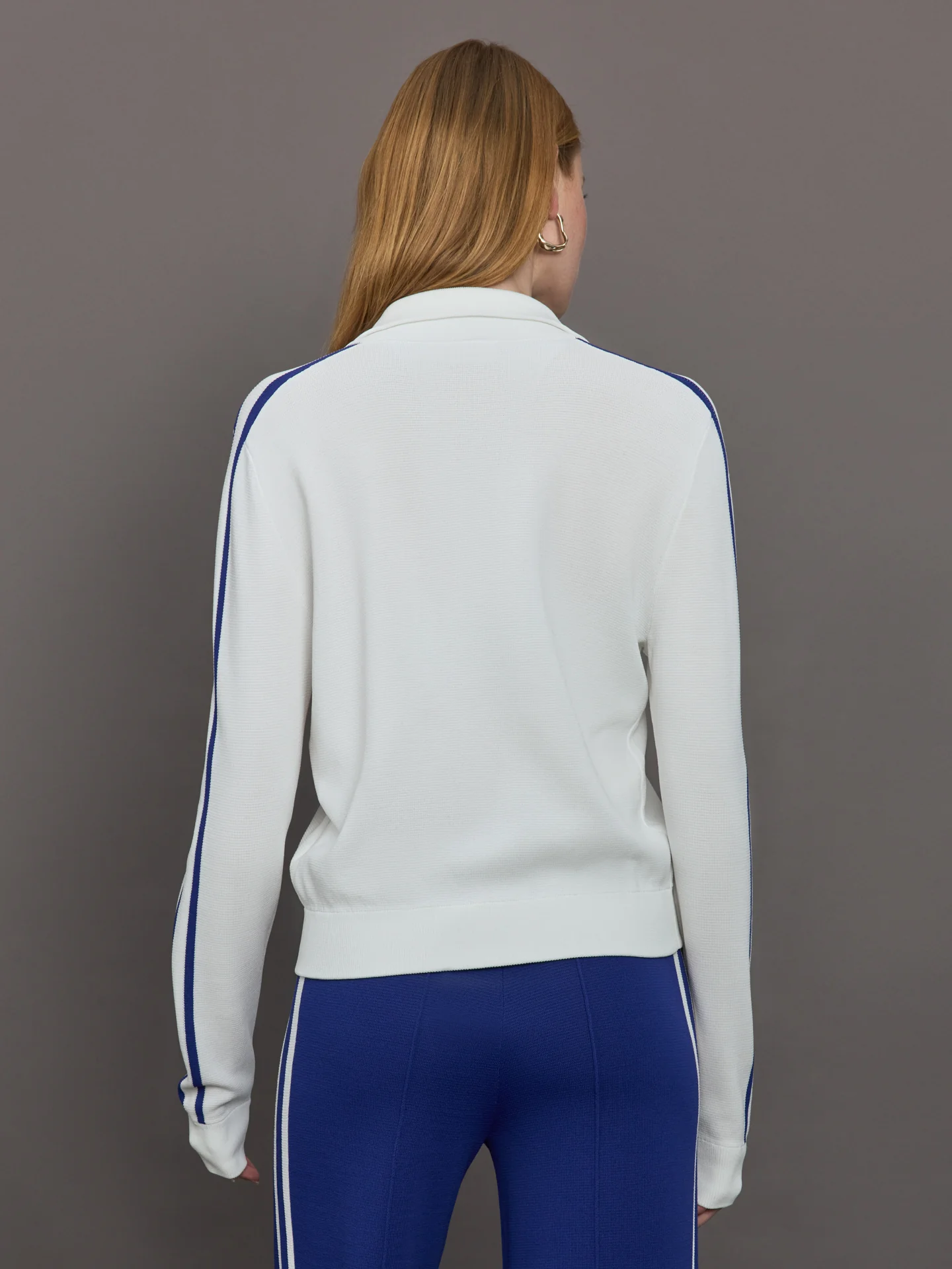 Carnaby Pari Zip Knit Jacket - White - Image 5