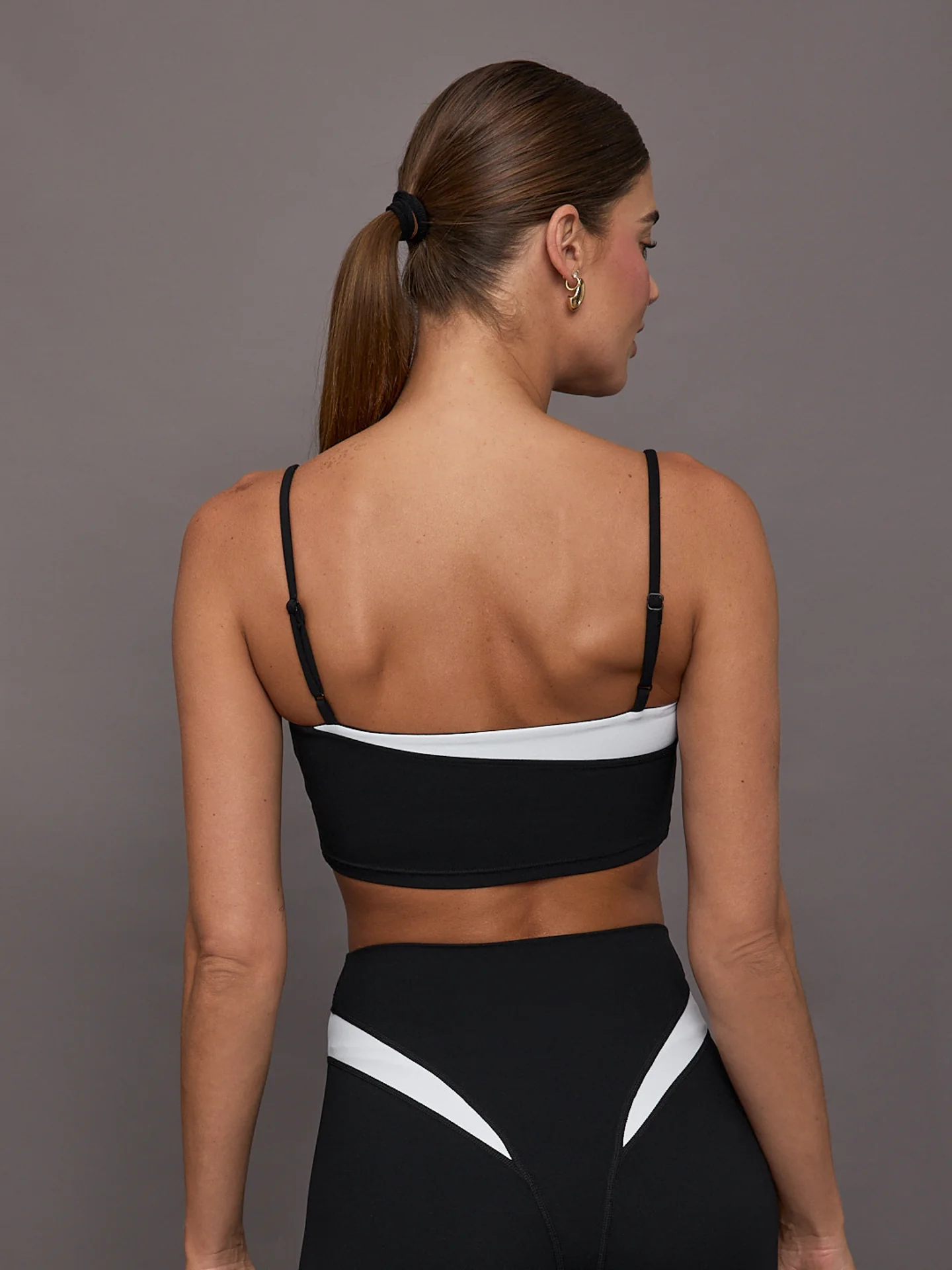 Spliced Colorblock Bra in Melt - Black/White - Image 4