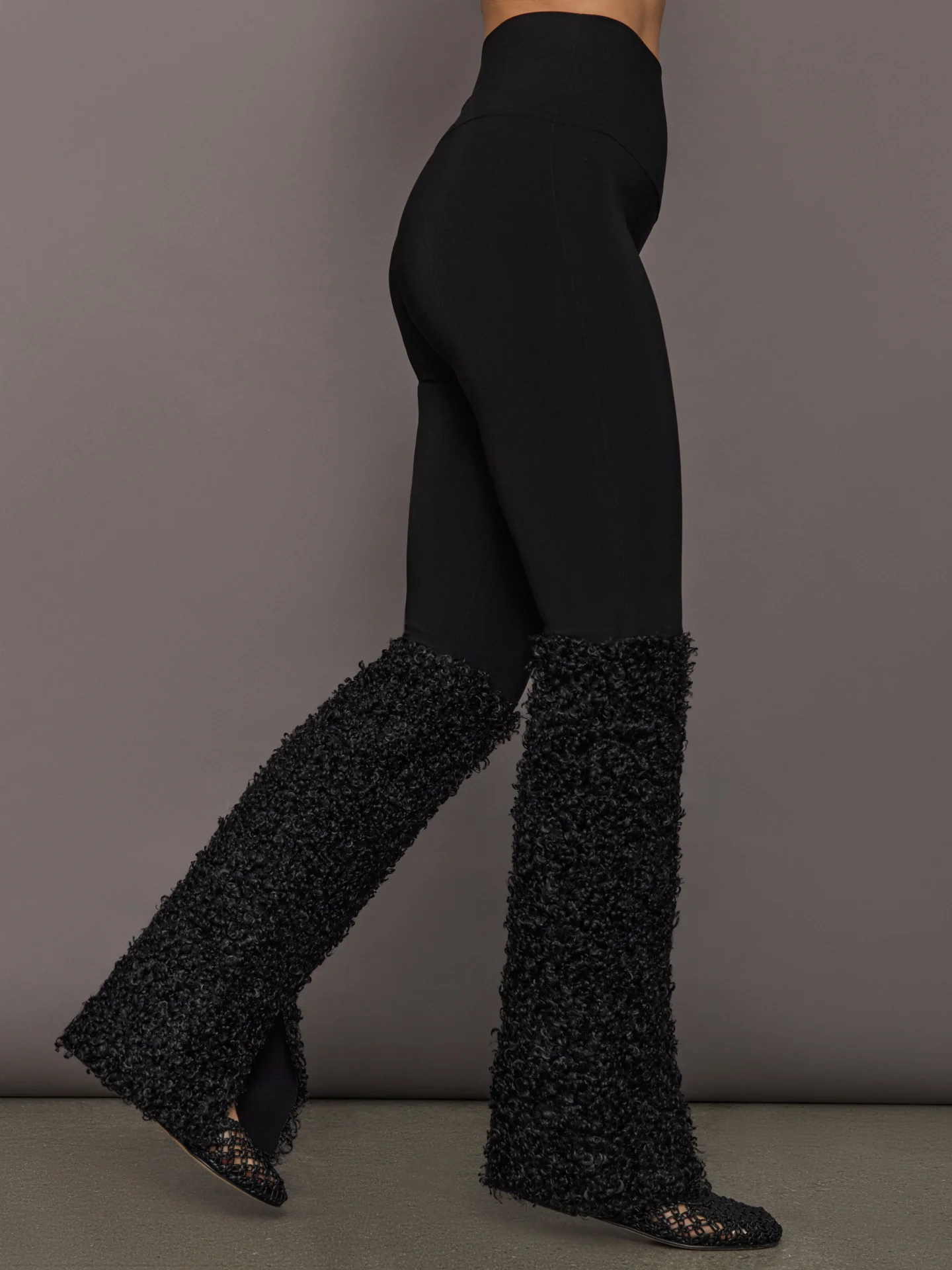 Curly Spat Legging - Black - Image 4