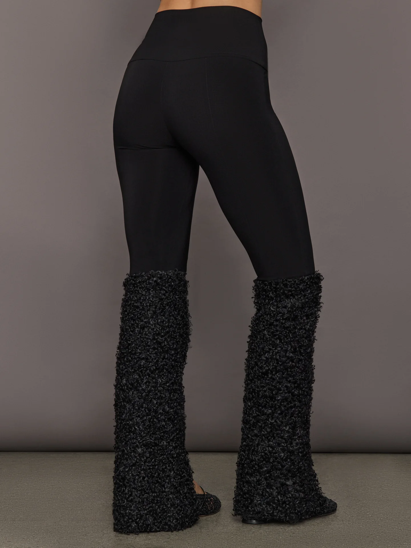 Curly Spat Legging - Black - Image 5