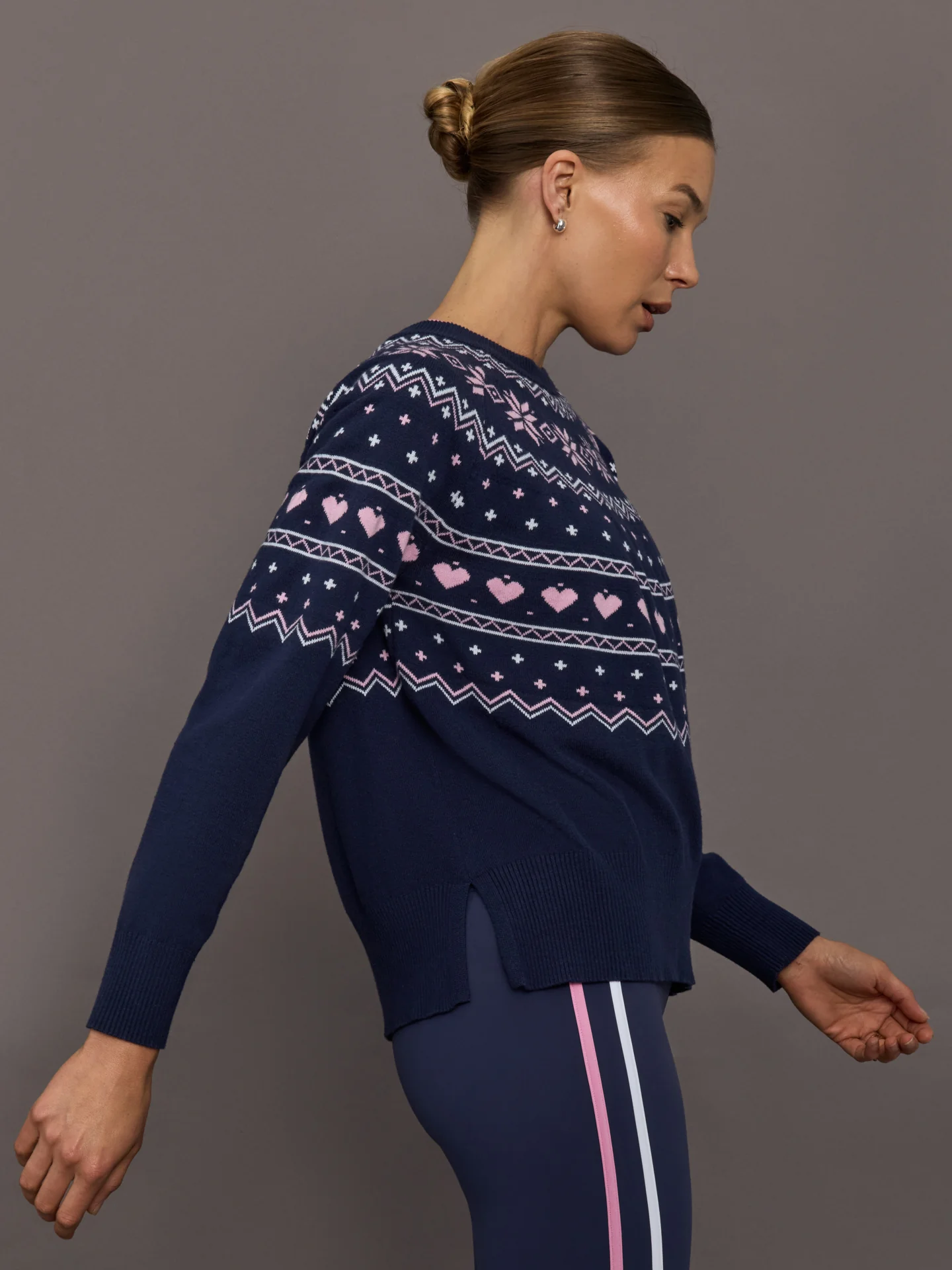 Elizabeth Sweater - Snowy Peaks Fairisle - Image 4