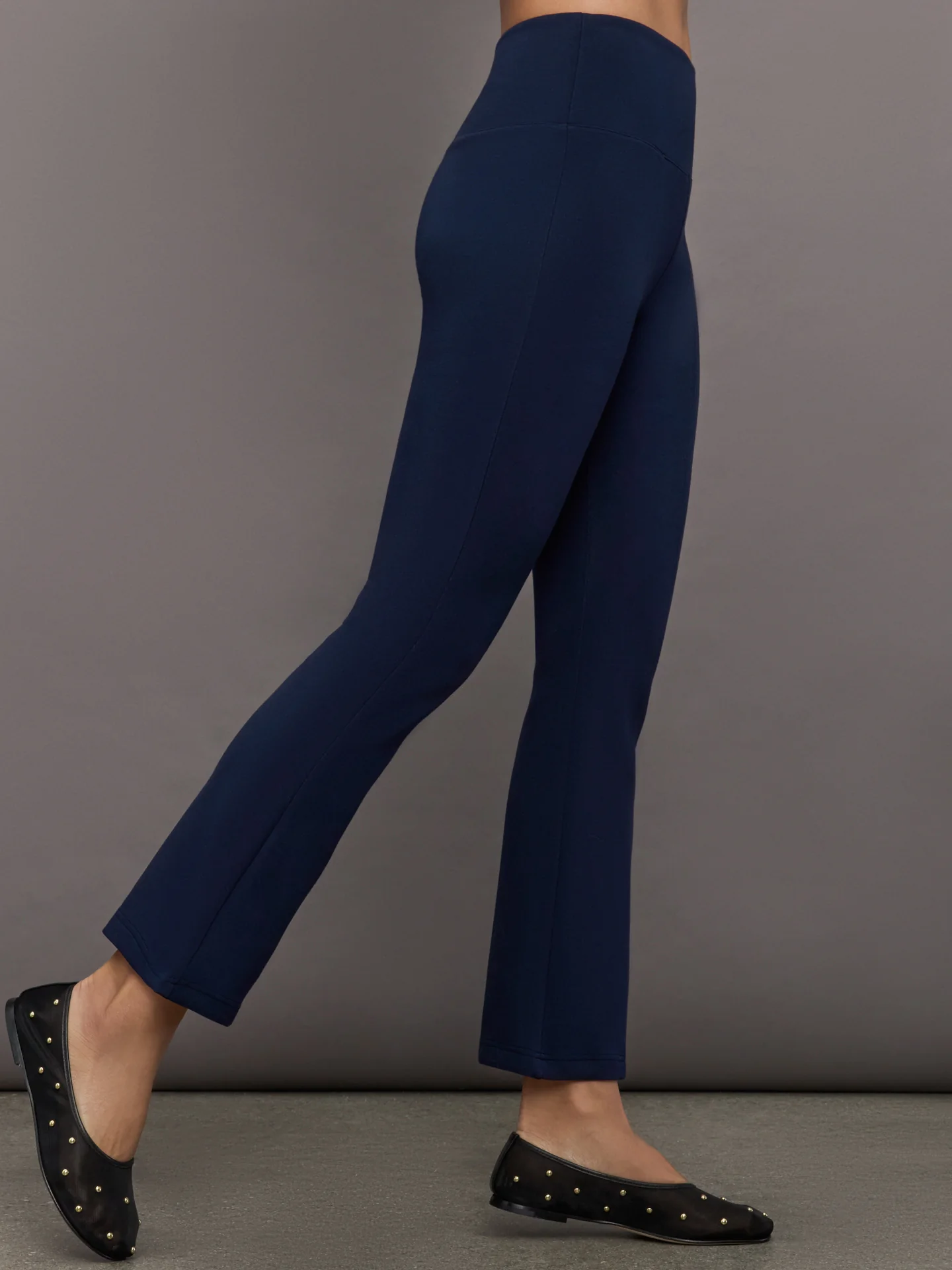 Kick Flare Pant in Scuba - Navy - Image 3