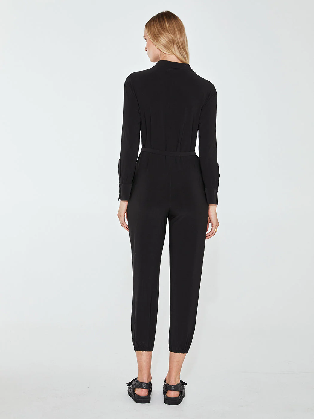 NK Shirt Jog Jumpsuit - Black - Image 3