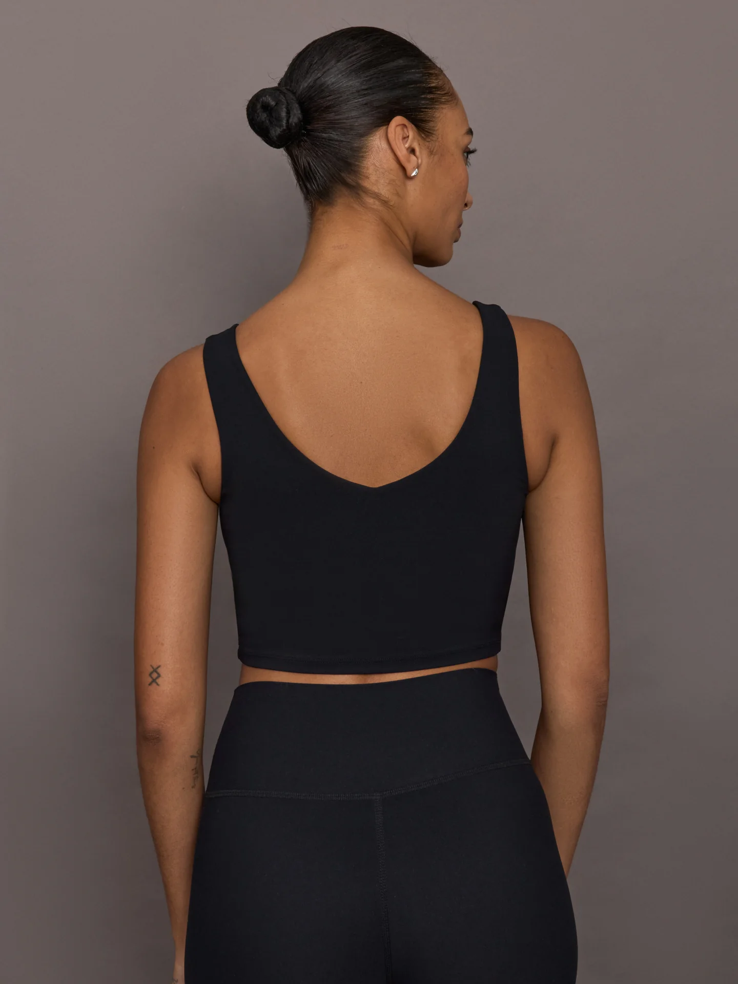 Rhinestone Bow Bra in Melt - Black - Image 5