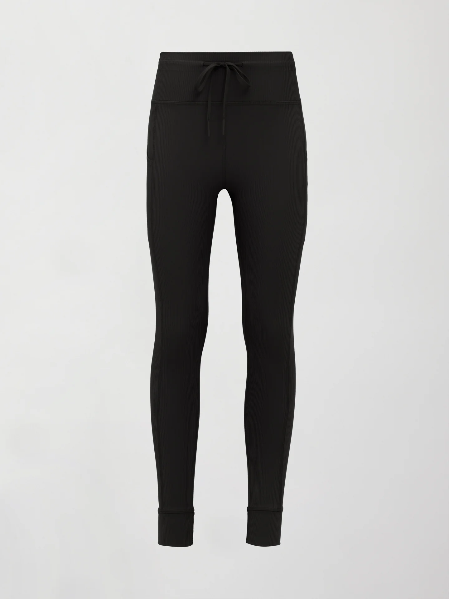 High Rise Pocket Legging in Ribbed Melt - Black - Image 7