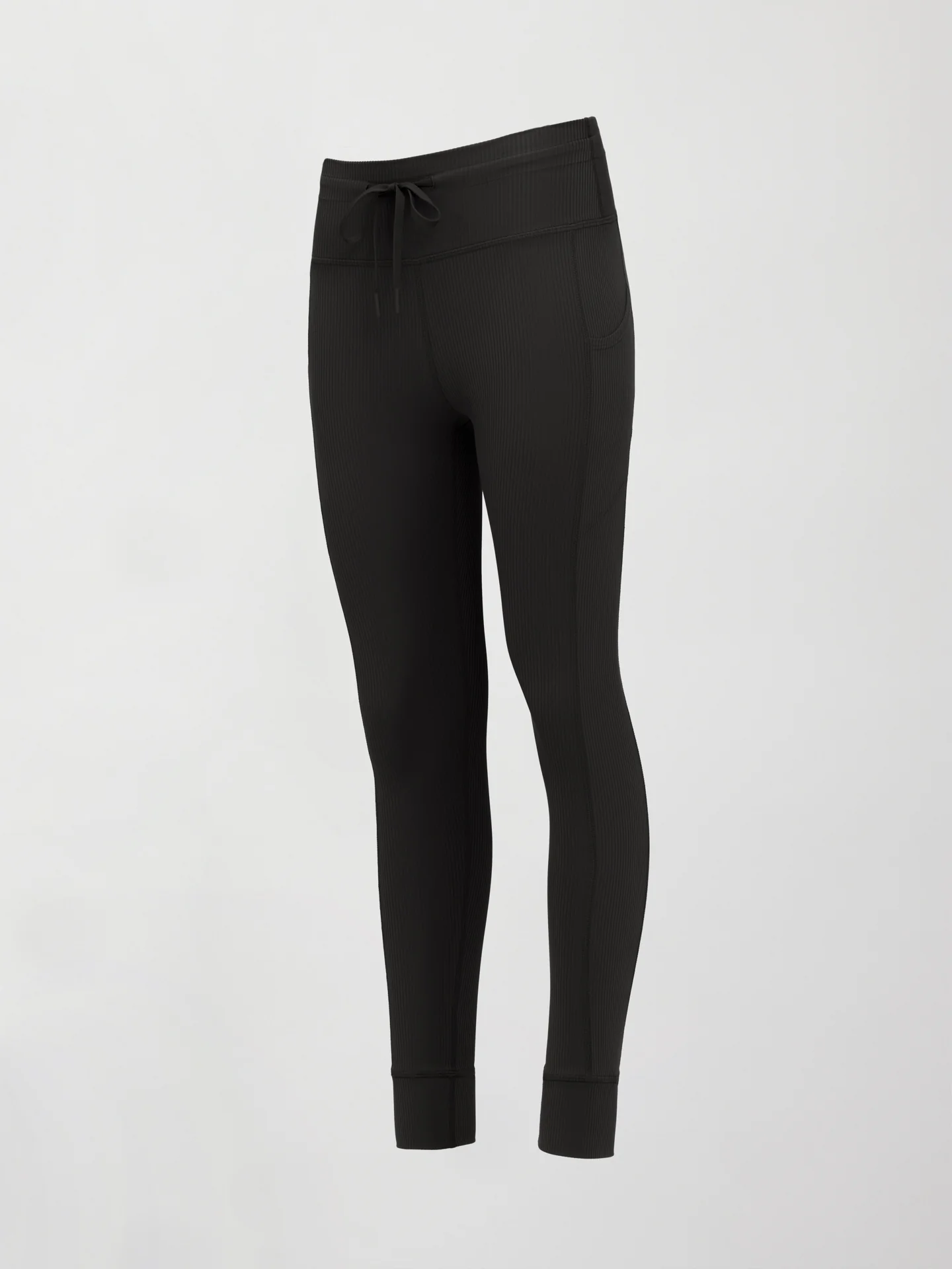 High Rise Pocket Legging in Ribbed Melt - Black - Image 8