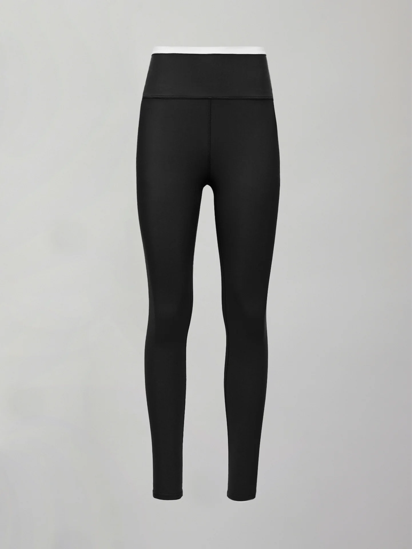 Contrast Waistband Legging in Melt - Black/White - Image 9