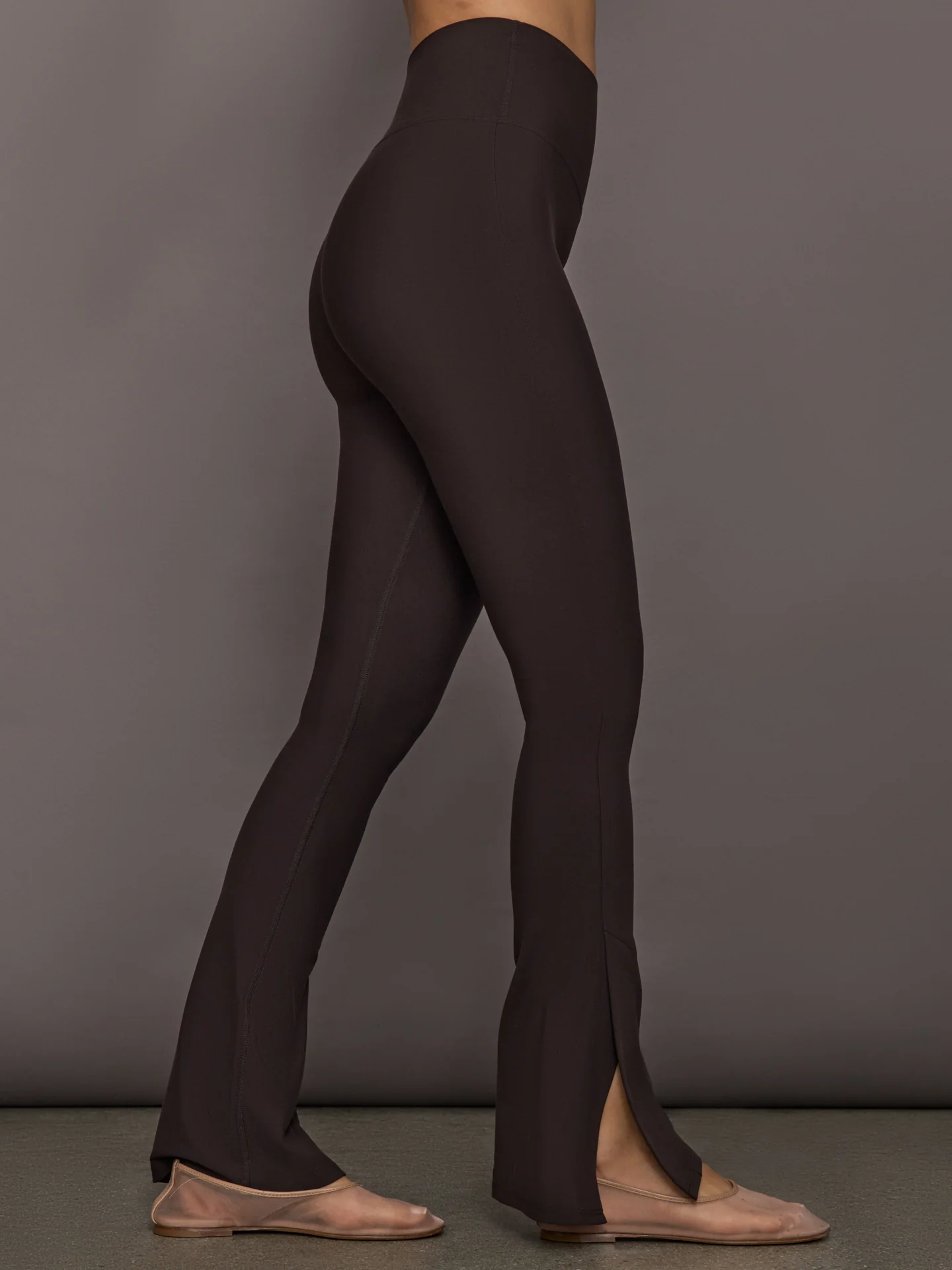 Split Bootcut Legging in Melt - Chocolate Torte - Image 3