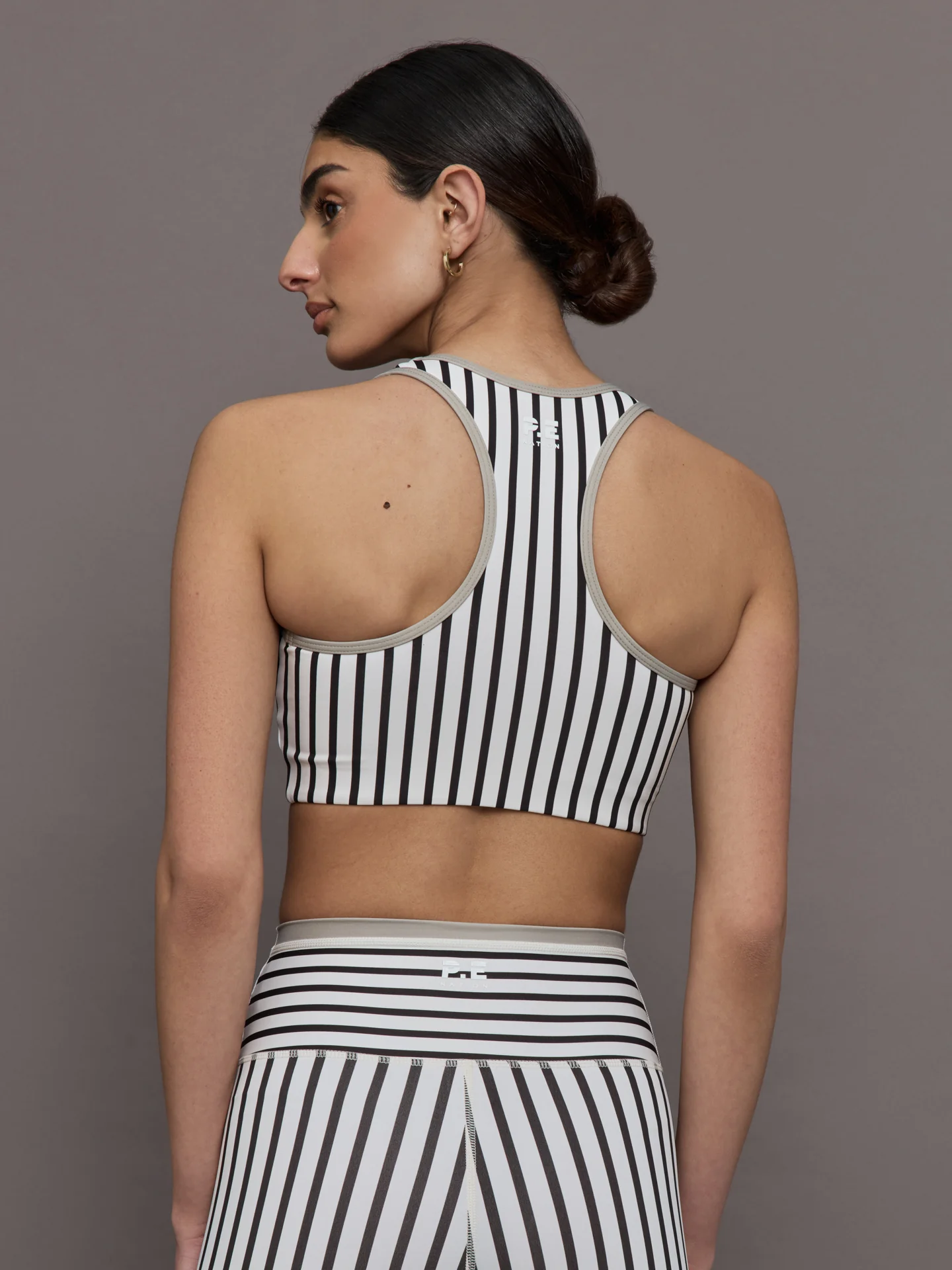 Stellar Sports Bra - Whisper White Stripe - Image 3