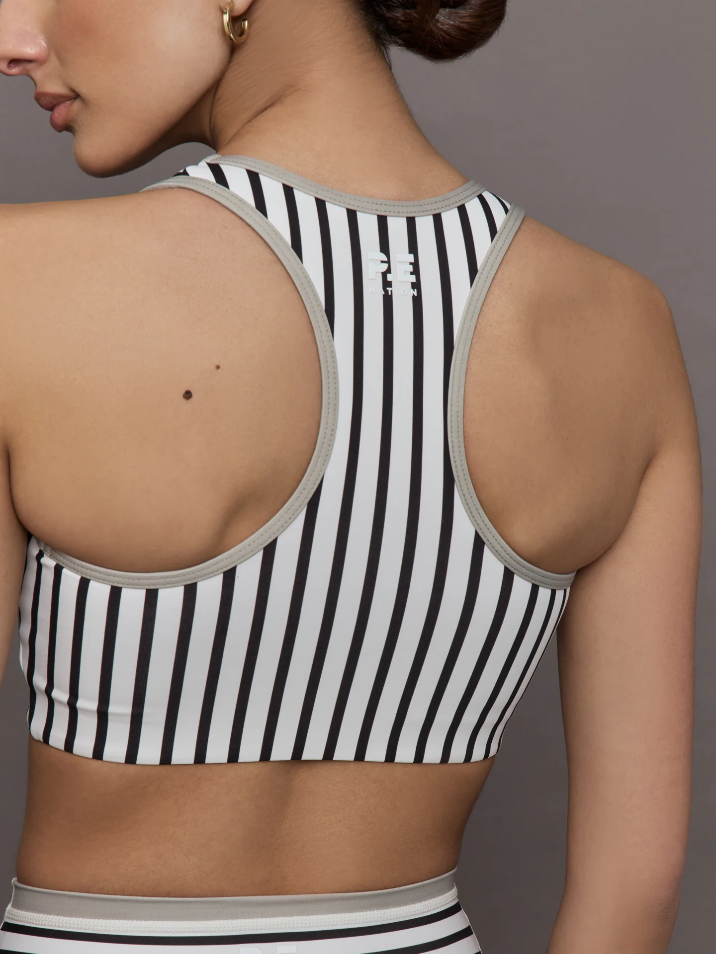 Stellar Sports Bra - Whisper White Stripe - Image 5