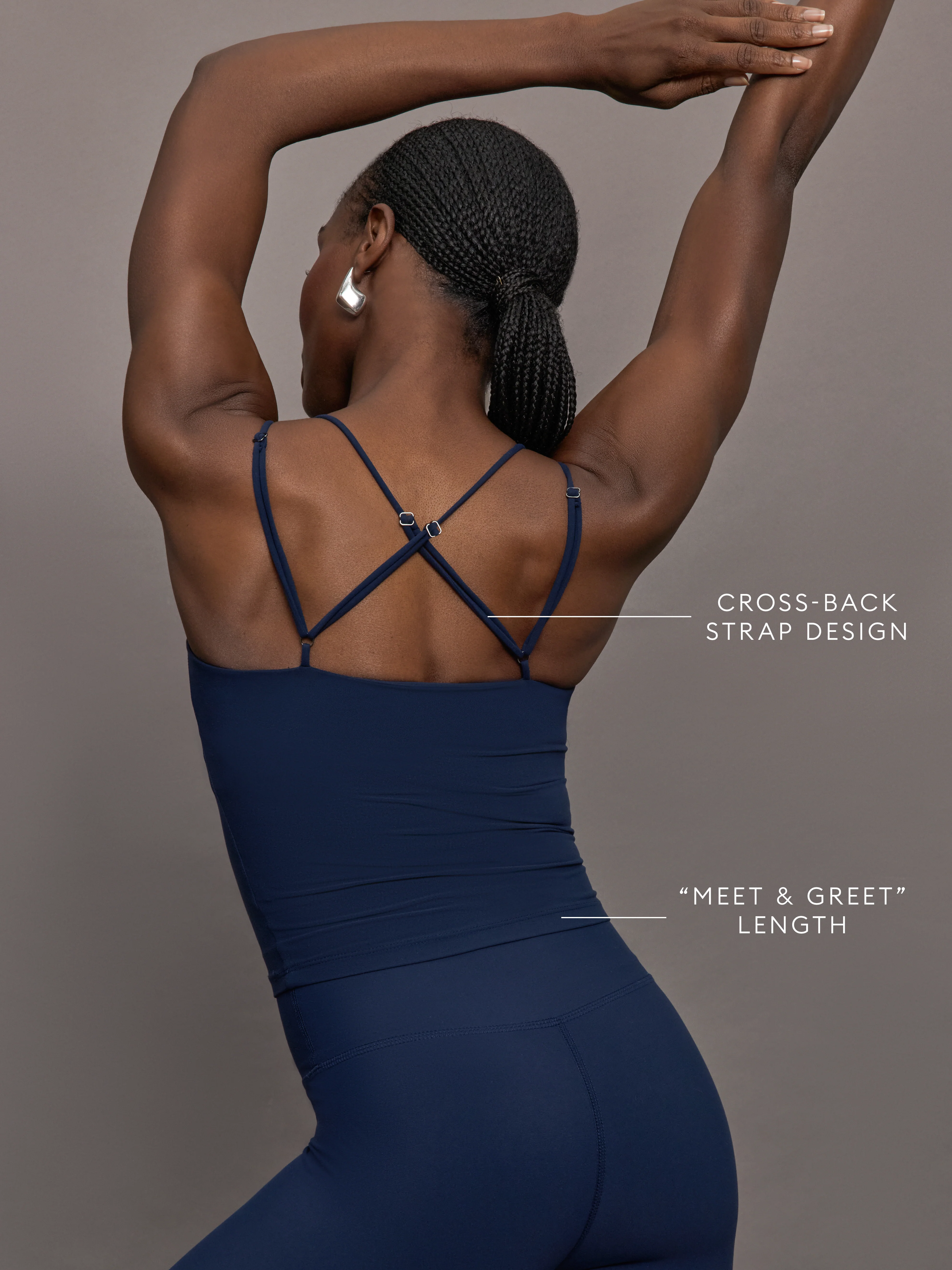 Strappy Tank in Melt - Navy Blazer - Image 3