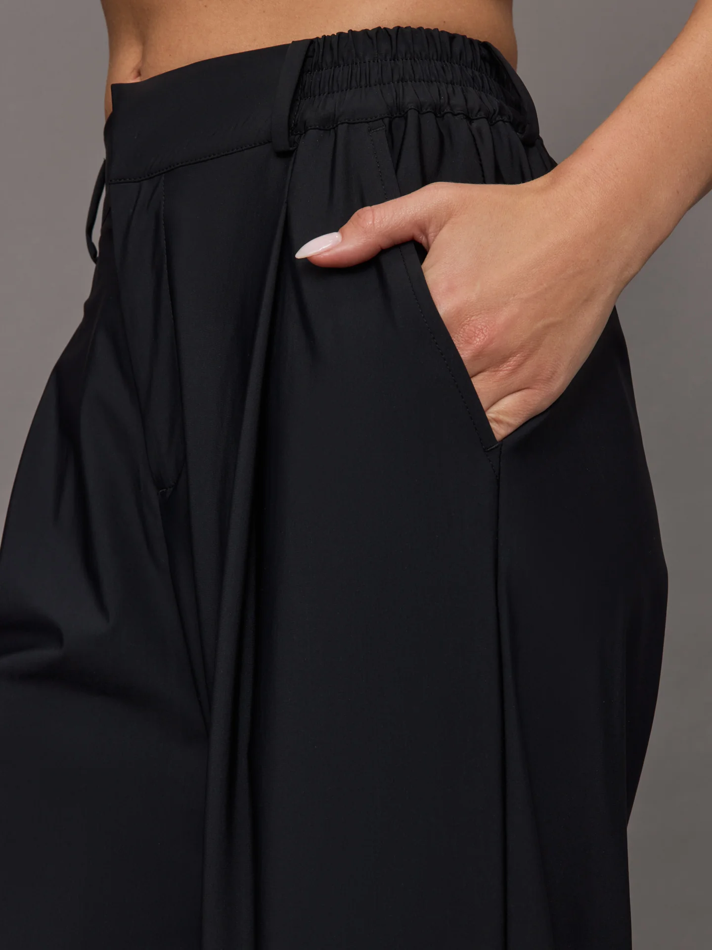 Stretch Woven Pant - Black - Image 6