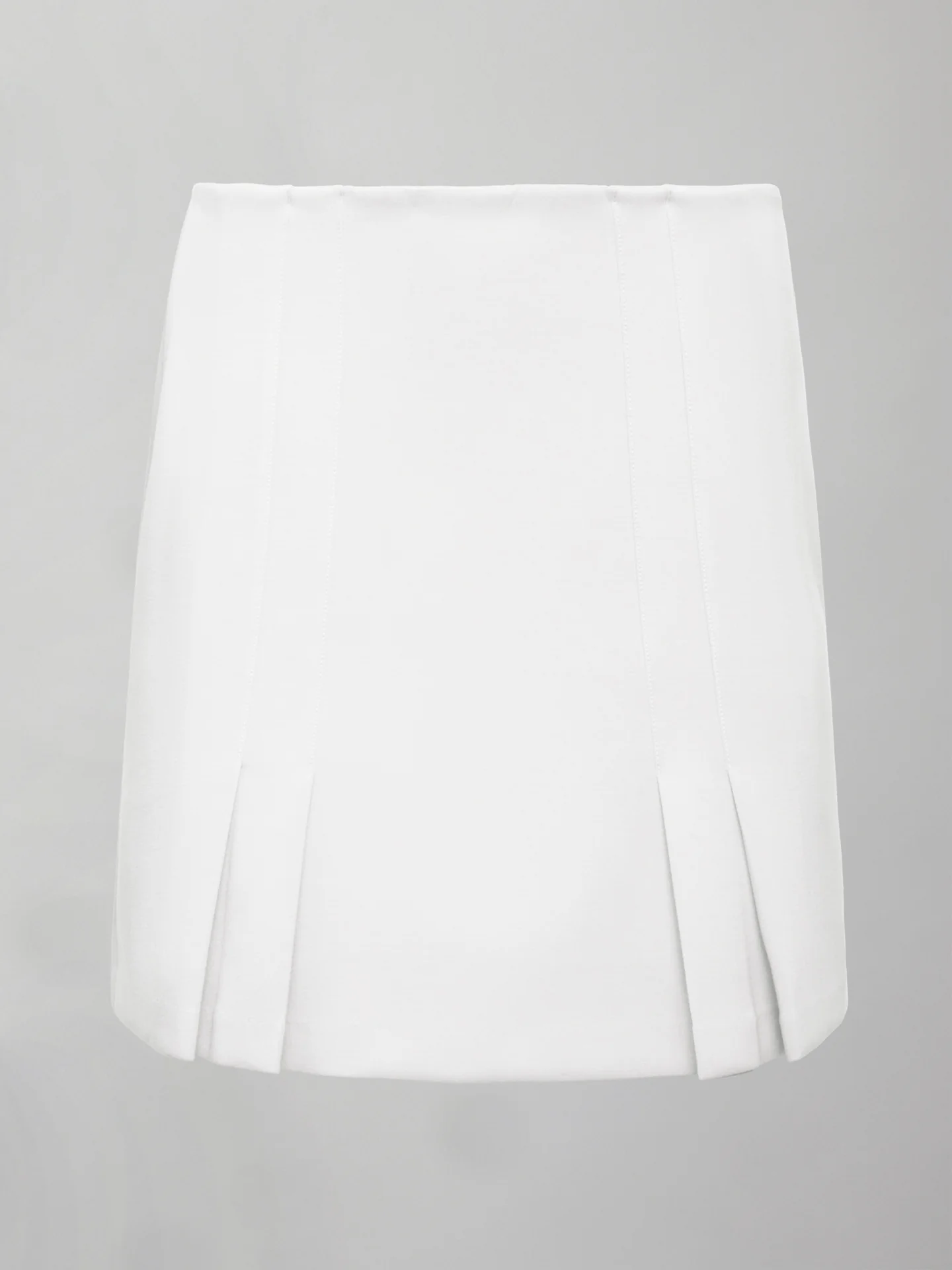 Tennis Skirt in Scuba - White - Image 10