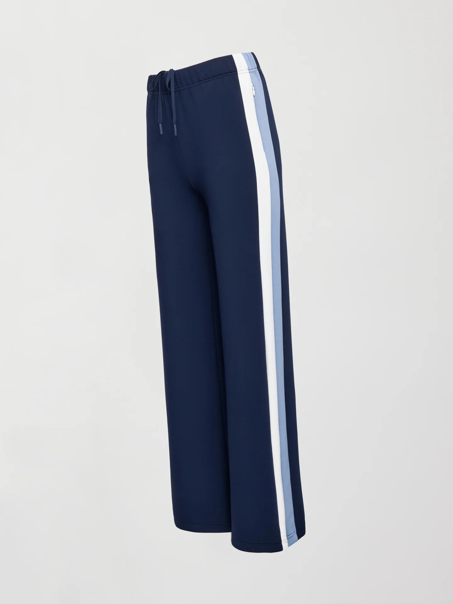 Wide Leg Track Pant in Scuba - Navy - Image 6