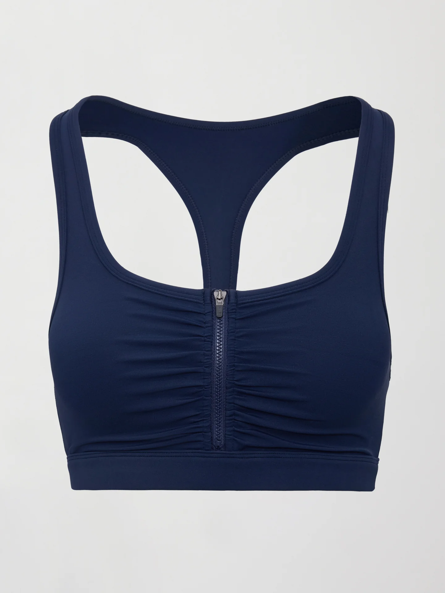 Zipper Bra in Diamond Compression - Navy - Image 6